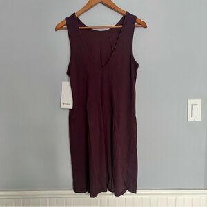Rare NWT Lululemon Ribbed Modal Tank Sleeveless Cotton Dress Casis Size 6